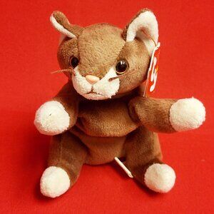 Ty Beanie Babies Pounce The Cat 1997  Animal Plush Stuff Toy